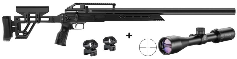 Carabine PCP STOEGER XM1 Pro cal.4,5mm "Pack vantage 3-9x40 ret. 30/30 Duplex"