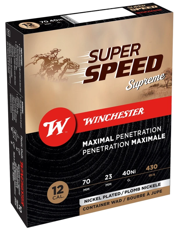 Cartouches WINCHESTER Super Speed Supreme 40gr cal.12/70 n°2 (boite de 10)