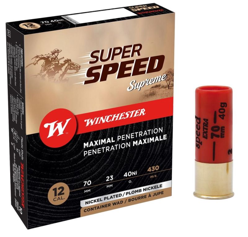 Cartouches WINCHESTER Super Speed Supreme 40gr cal.12/70 n°4 (boite de 10)