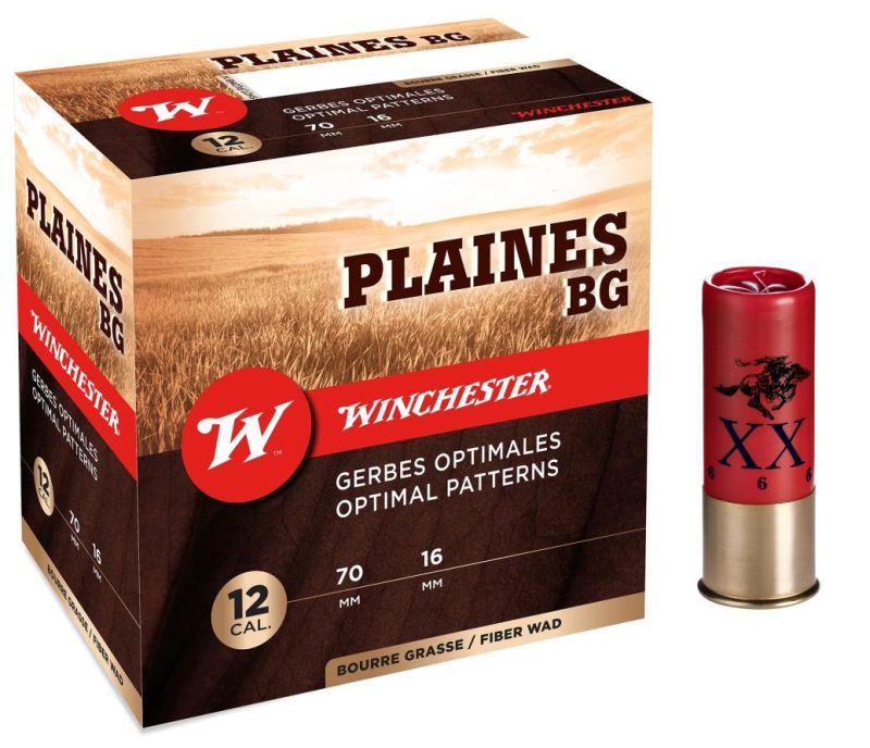 Cartouches WINCHESTER PLAINES BG cal.12/70 36gr - n°5 (boite de 25)