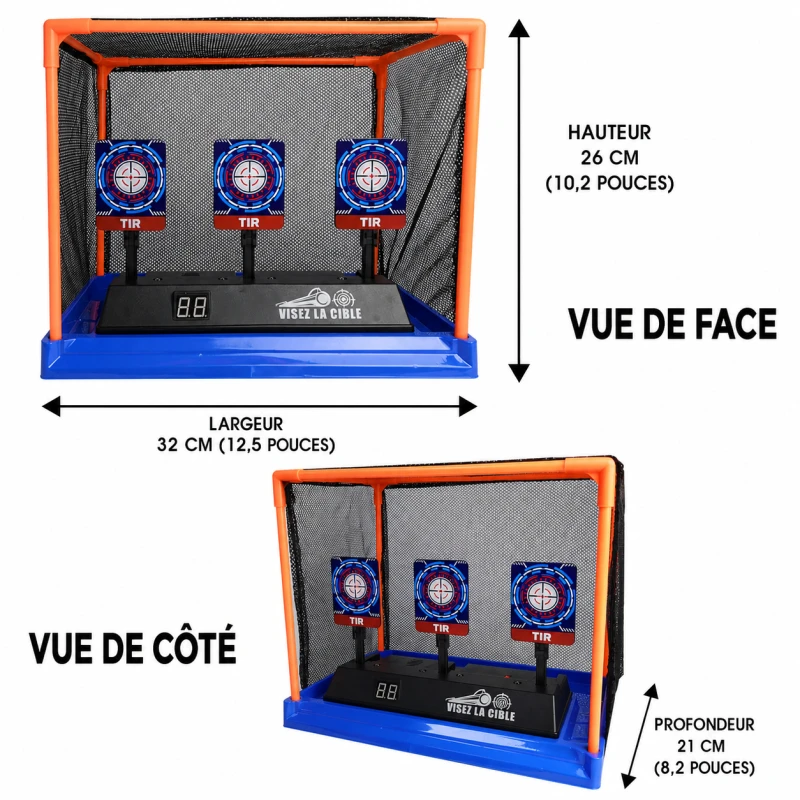 Cible de tir métal MTS Précision 1 gong cal.6mm BB's - 4,5mm BB's-copie1