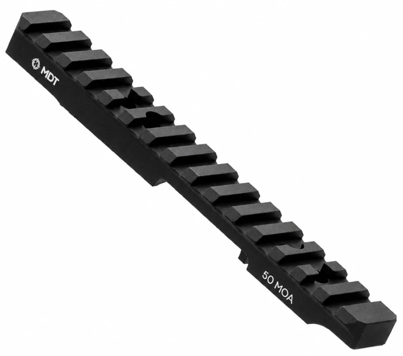 Embase ACIER longue - Rail picatinny MDT Remington 700 SA Long (incliné à 50 MOA)