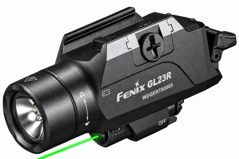 Lampe compacte avec laser vert pour arme Fenix GL23R - 1200 Lumens