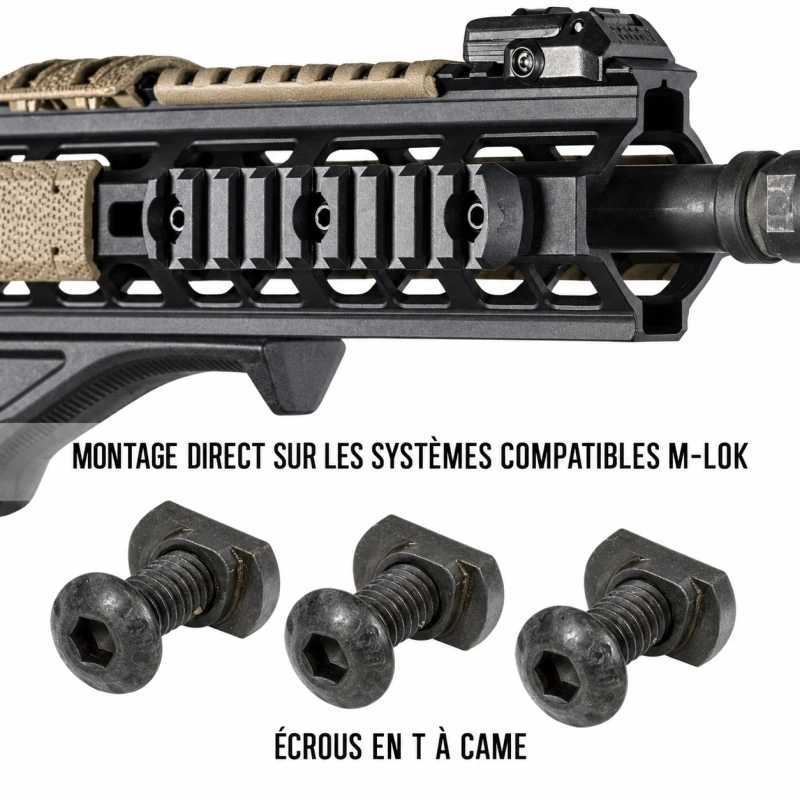 Rail MAGPUL M-Lok Polymère 9 slots Noir