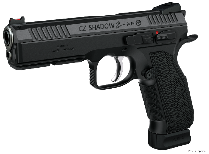 Pistolet CZ 75 Shadow 2 Black Bushing calibre 9x19 "Occasion"
