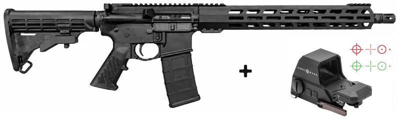 ZRODELTA AR15 READY SERIES ZR01 Noir 16" cal.223 Rem "Pack SIGHTMARK Ultra Shot R-Spec"