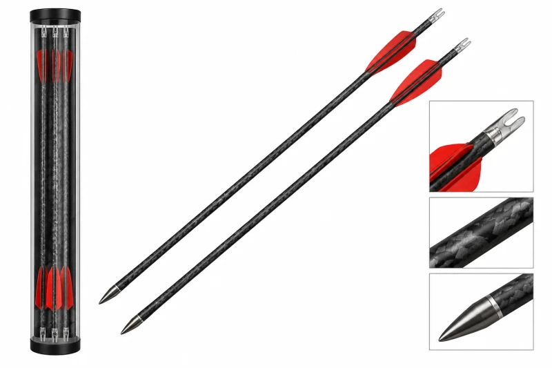 Flèches carbon arbalète EK ARCHERY RX par 10 traits (15 pouces - 38.1 cm)
