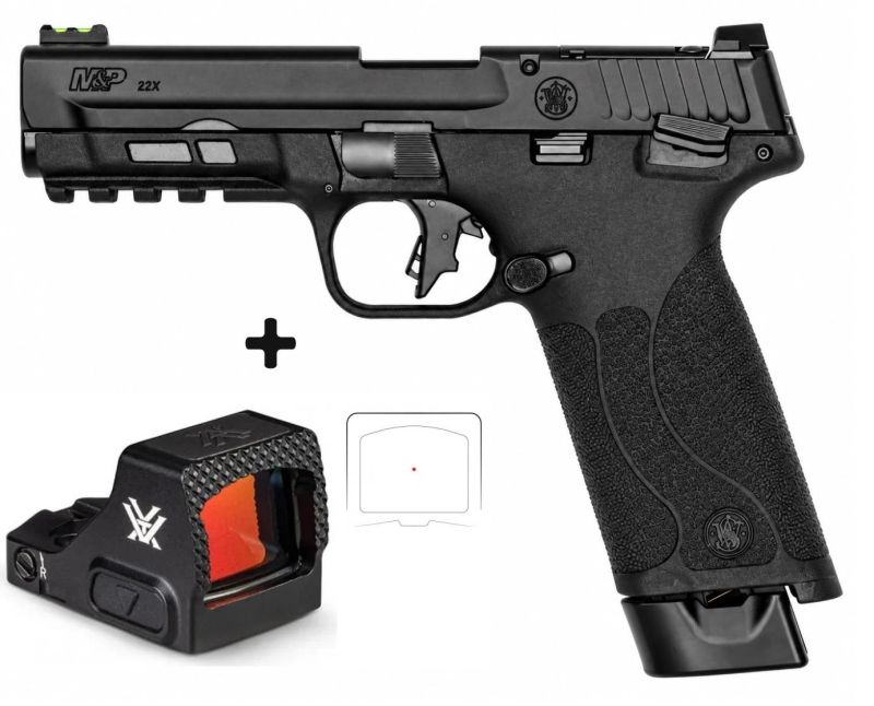 Pistolet SMITH & WESSON M&P 22X Series "Pack VORTEX DEFENDER-CCW Red Dot" cal.22Lr