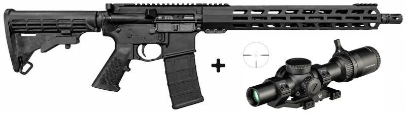 ZRODELTA AR15 READY SERIES ZR01 Noir 16" cal.223 Rem "Pack VORTEX VENOM 1-6x24 SFP ret.AR-BDC3"