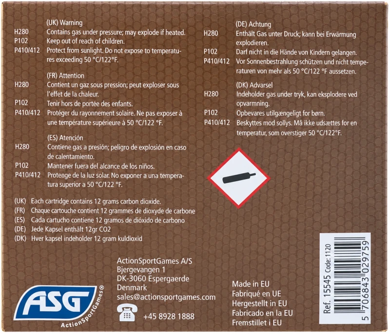Capsule Co2 COLOMBISPORTS 12gr (x5)