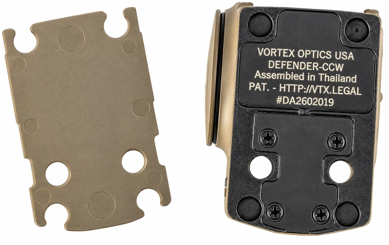 Point Rouge VORTEX DEFENDER-CCW TAN Fermé Red Cercle Dot 3Moa