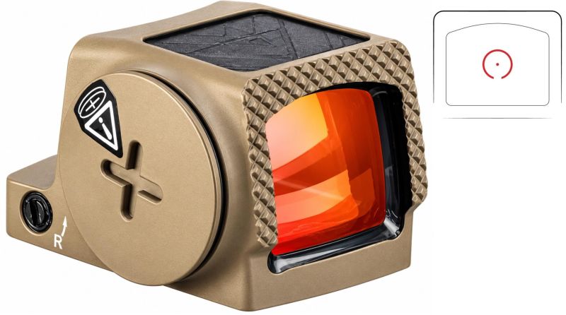 Point Rouge VORTEX DEFENDER-CCW TAN Fermé Red Cercle Dot 3Moa