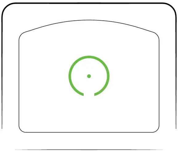 Point Rouge VORTEX DEFENDER ST Fermé Green Cercle Dot 3Moa