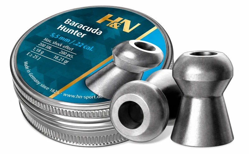 Plombs cal.5,5mm H&N Baracuda Hunter Chasse (1,37 gr) /200