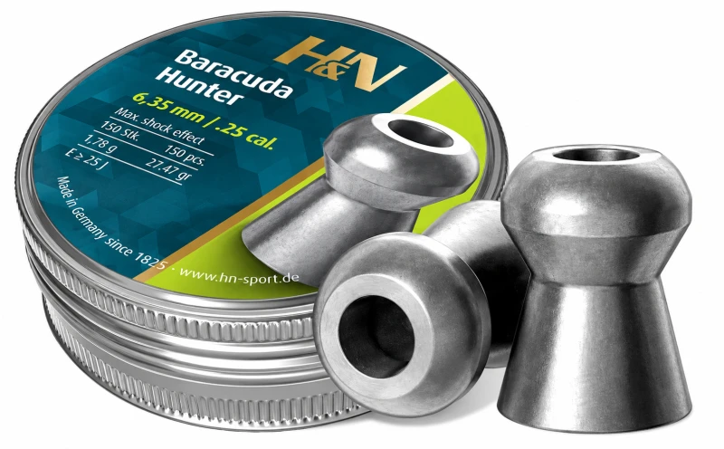 Plombs cal.6,35mm H&N Baracuda Hunter Chasse (1,78 gr) /150