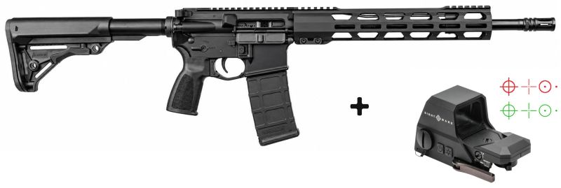 ZRODELTA AR15 READY SERIES ZULU 2 Noir 14,5" cal.223 Rem "Pack SIGHTMARK Ultra Shot R-Spec"