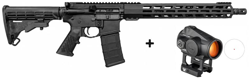 ZRODELTA AR15 READY SERIES ZR01 Noir 16" cal.223 Rem "Pack VORTEX CROSSFIRE II 2Moa"