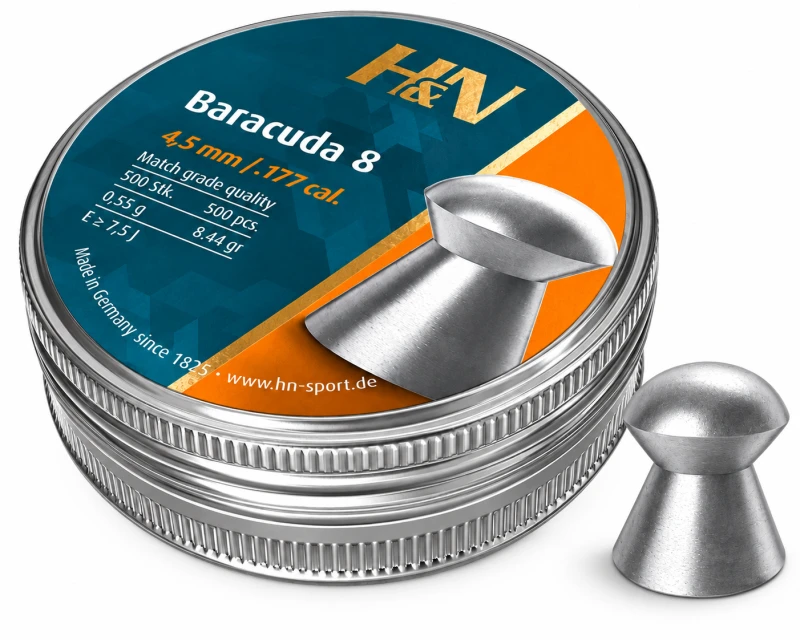 Plombs cal.4.5mm H&N Baracuda 8 (0.55 gr) /500
