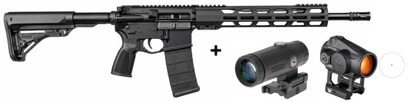 ZRODELTA AR15 READY SERIES ZULU 2 Noir 14,5" cal.223 Rem "Pack VORTEX CROSSFIRE II 2Moa - Magnifier 3x HOLOSUN HM3X"