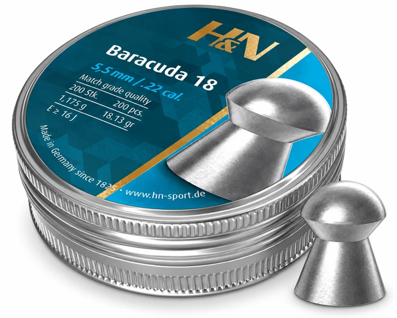 Plombs cal.5,5mm H&N Baracuda 18 (1.17 gr) /200