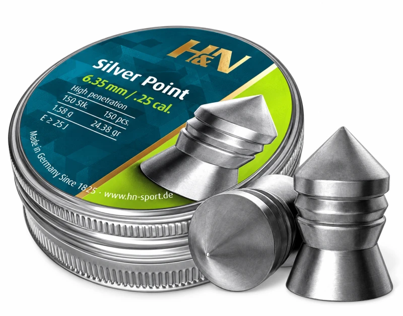 Plombs cal.6,35mm H&N Silver Point (1,58 gr) /150
