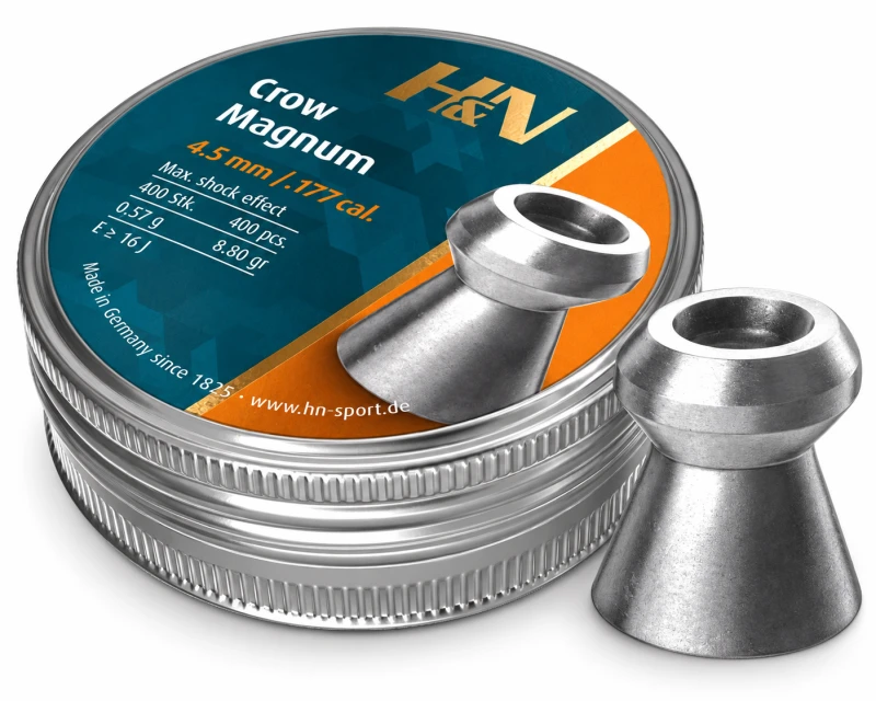 Plombs cal.4,5mm H&N Crow Magnum (0.57 gr) /400