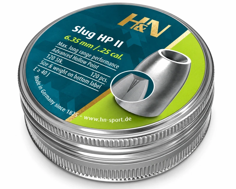 Plombs cal.6,35mm Slug HP II 250.036 grs HN (2.33 gr) /120