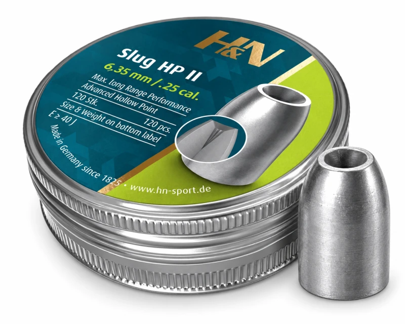 Plombs cal.6,35mm H&N Slug HP II (2.33 gr) /120