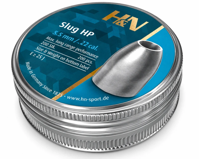 Plombs cal.5,5mm Slug HP 21 grs HN (1.36 gr) /200
