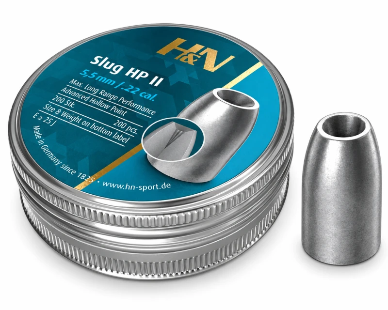 Plombs cal.5,5mm H&N Slug HP II (1.62 gr) /200