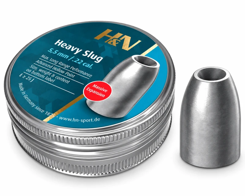 Plombs cal.5,5mm H&N Heavy Slug HP (2.33 gr) /150