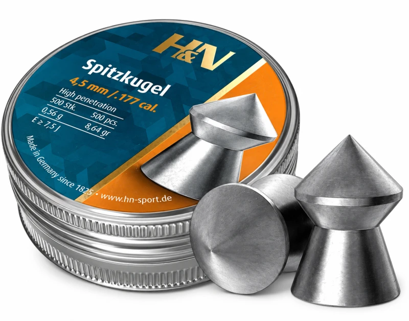 Plombs cal.4,5mm H&N Spitzkugel (0.56 gr) /500