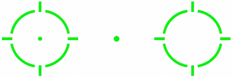Viseur point rouge OSIGHT SE Noir Green Dot Multi-réticules