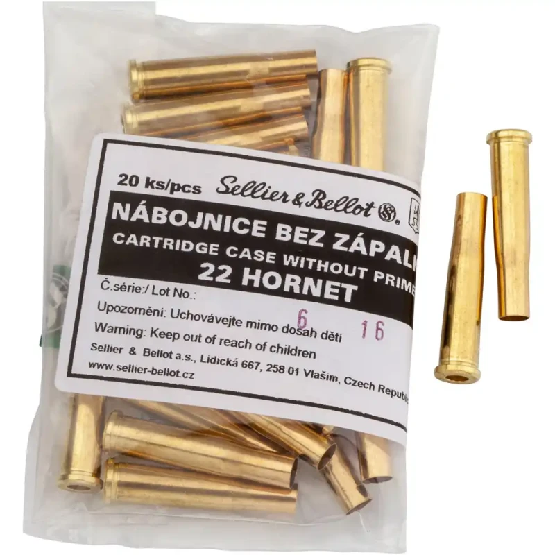 Douilles SELLIER & BELLOT cal.22 Hornet /20