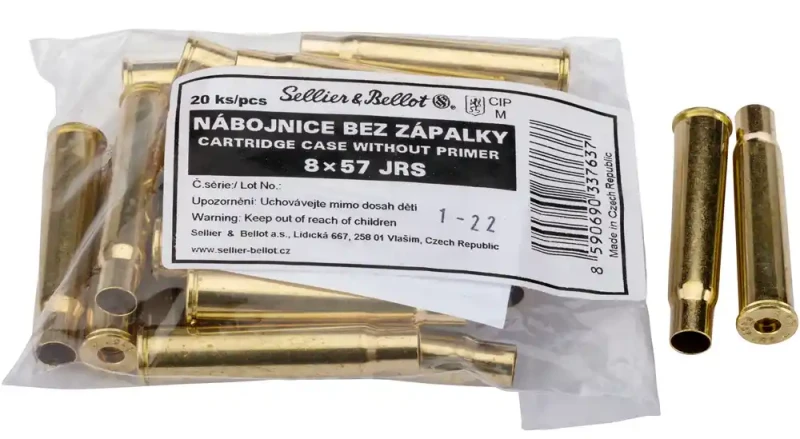 Douilles SELLIER & BELLOT cal.8x57 JRS /20
