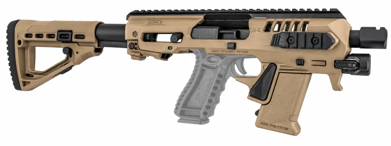 Crosse Micro Gén.4x FDE RONI CAA SBS pour Glock 17/19/45 Gén.6