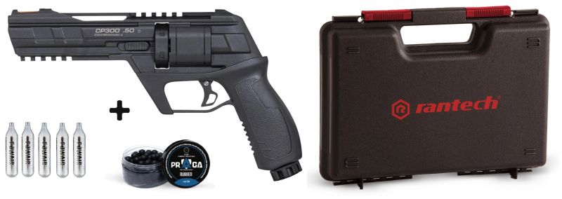 Revolver 6 coups SNOWPEAK CP300 cal.50 (13 joules) "Pack Défense"