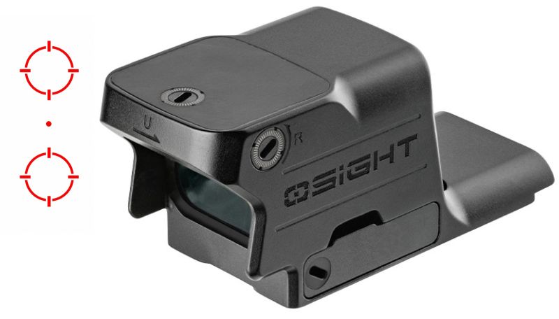 Viseur point rouge OSIGHT SE MOS Noir Red Dot Multi-réticules "Spécial GLOCK"