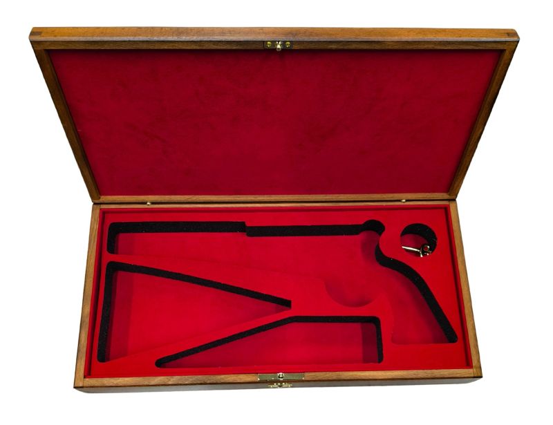 Coffret PIETTA Luxe bois verni pour Revolver poudre noire