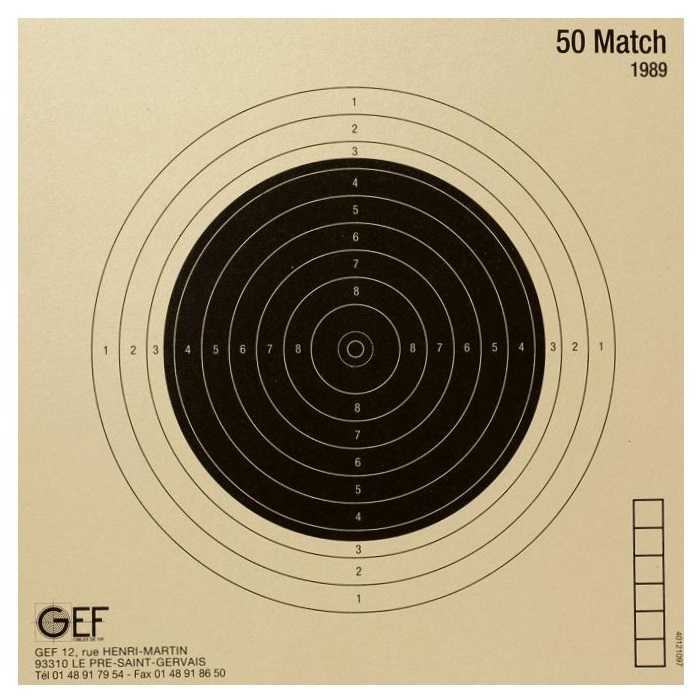 Cible Wega Defensive 50x70 Cm – Papier 120 G/m², Zones 1–12 Points – Pour Entraînement Au Tir Défensif