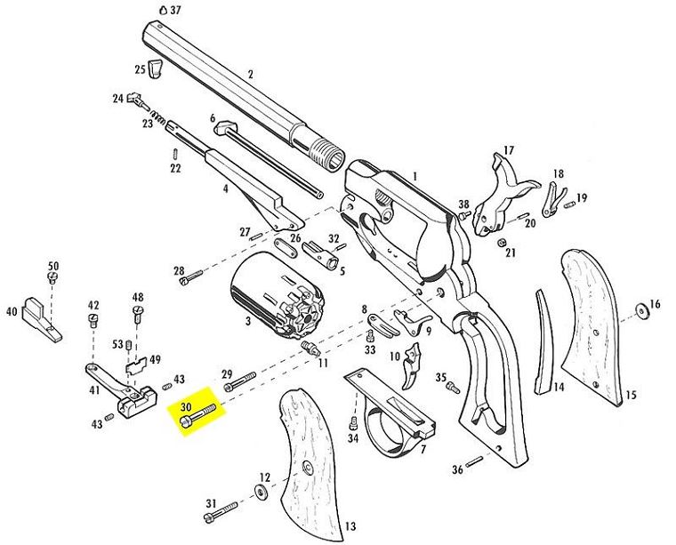 Vis axe de chien PIETTA Remington