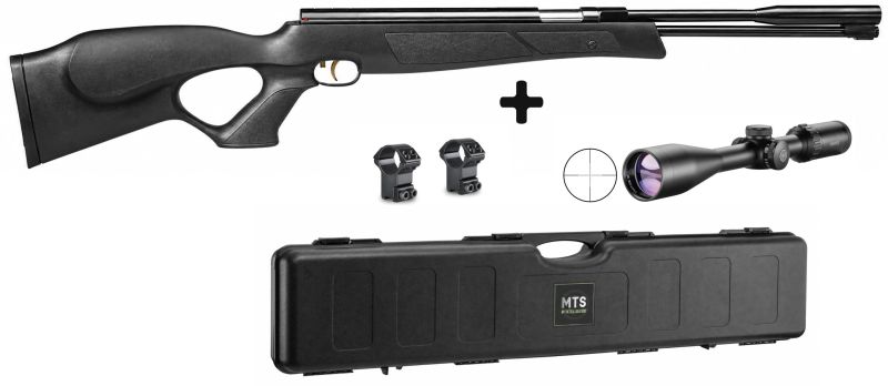 Carabine à air comprimé WEIHRAUCH HW 97 Black Line ''lunette HAWKE Varmint 4-16x44 mildot et mallette ABS'' cal.4,5mm