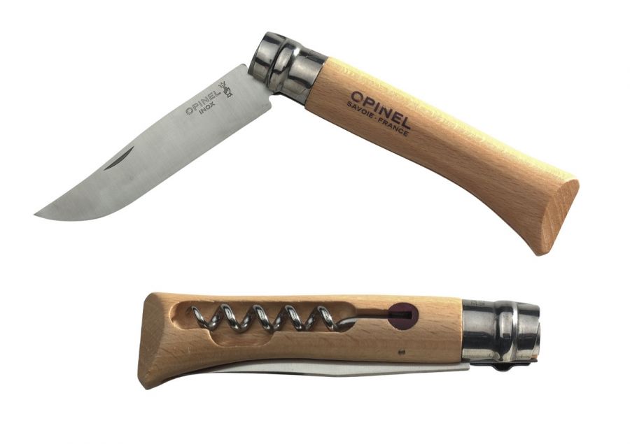 Couteau OPINEL n°10 Inox Tire-Bouchon