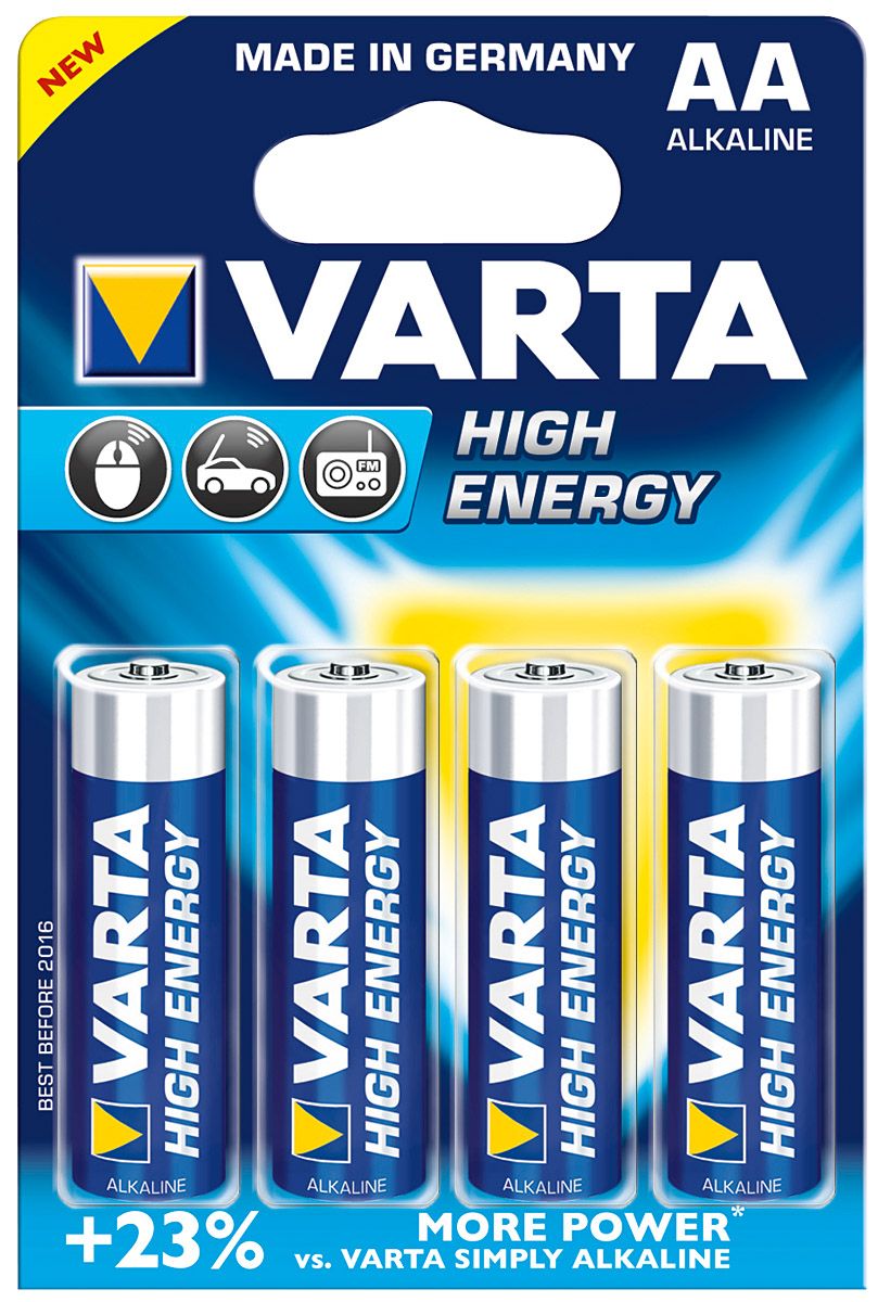 Piles alkaline Varta AA LR06 1,5Volts (4 piles)