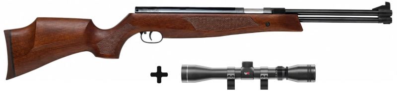 Carabine à air comprimé WEIHRAUCH HW 77 K "lunette UX 3-9x40" cal.4,5mm