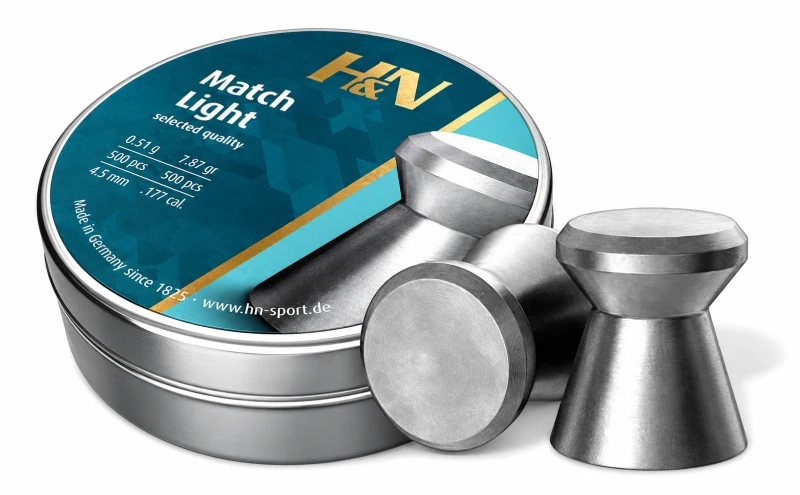 Plombs cal.4,5mm H&N Match Light (0.51 gr) /500