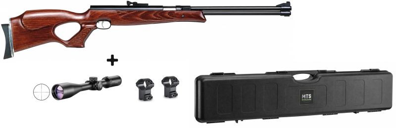 Carabine à air comprimé WEIHRAUCH HW 77KT ''lunette HAWKE Varmint 4-16x44 mildot et mallette ABS'' cal.4,5mm