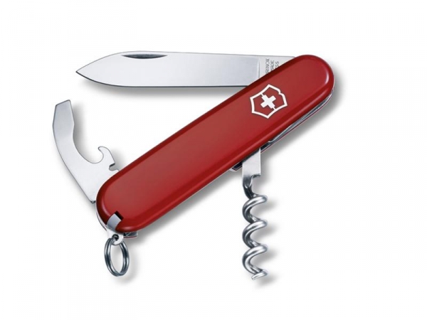 VICTORINOX WAITER ROUGE - Couteau poche amateur de vin 9 fonctions 