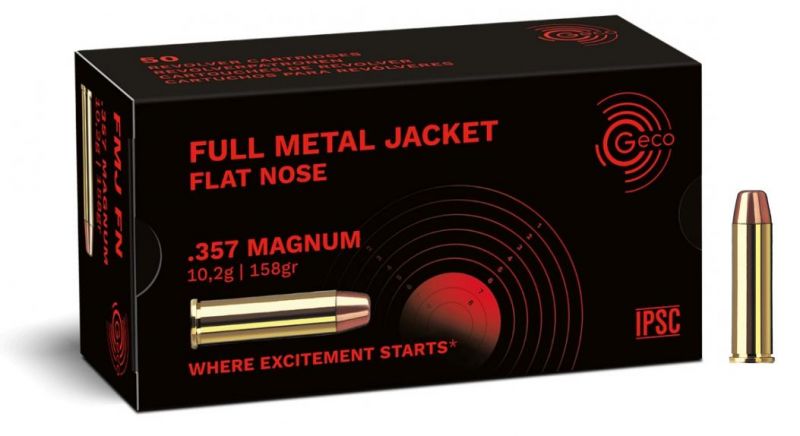 GECO cal.357 Magnum FMJ Flat Nose /50