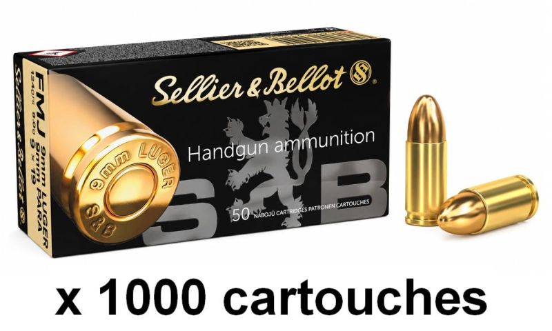 SELLIER & BELLOT cal.9mm PARA FMJ /1000